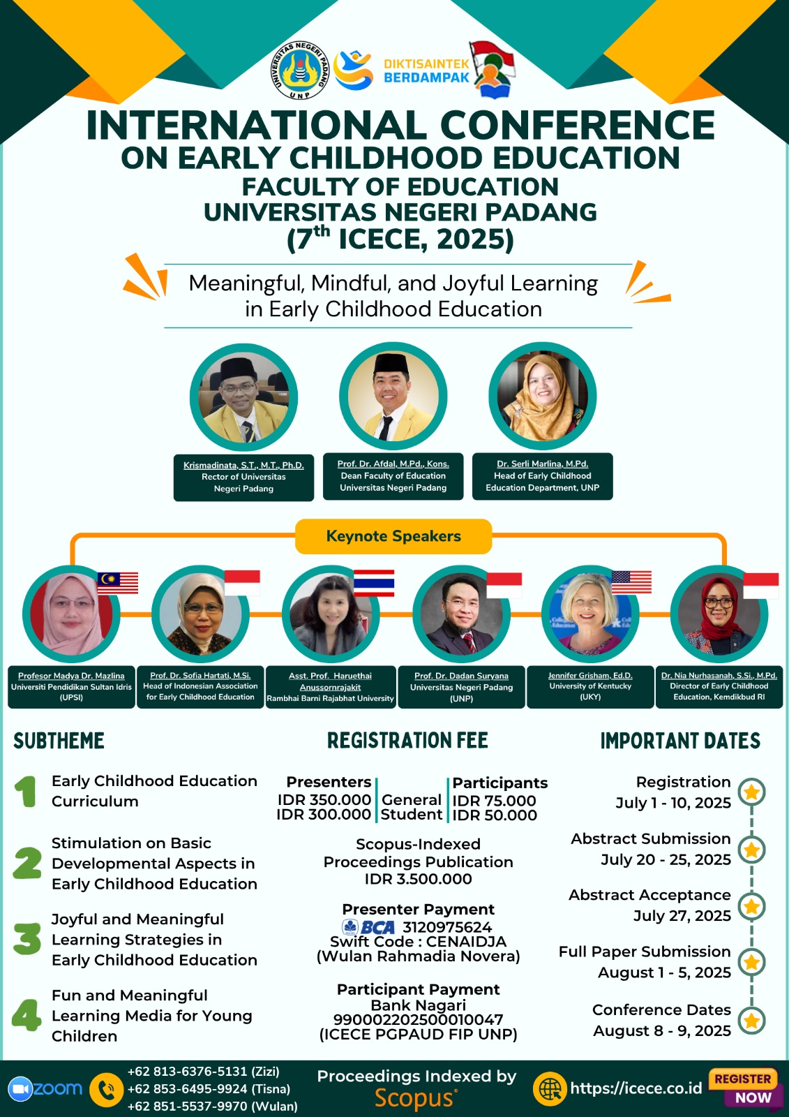 Undangan ICECE 7th PG-PAUD FIP UNP 2025